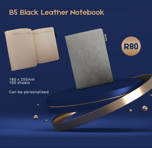 Black Leather Notebook (B5)