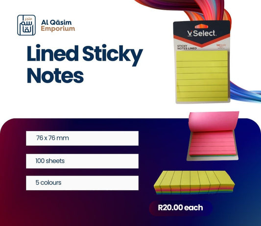 Lined Sticky Notes