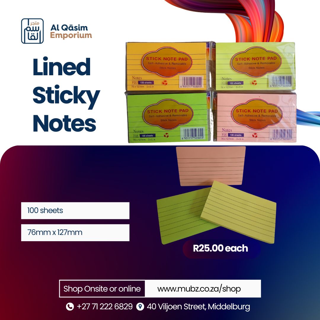 Lined Sticky Pad
