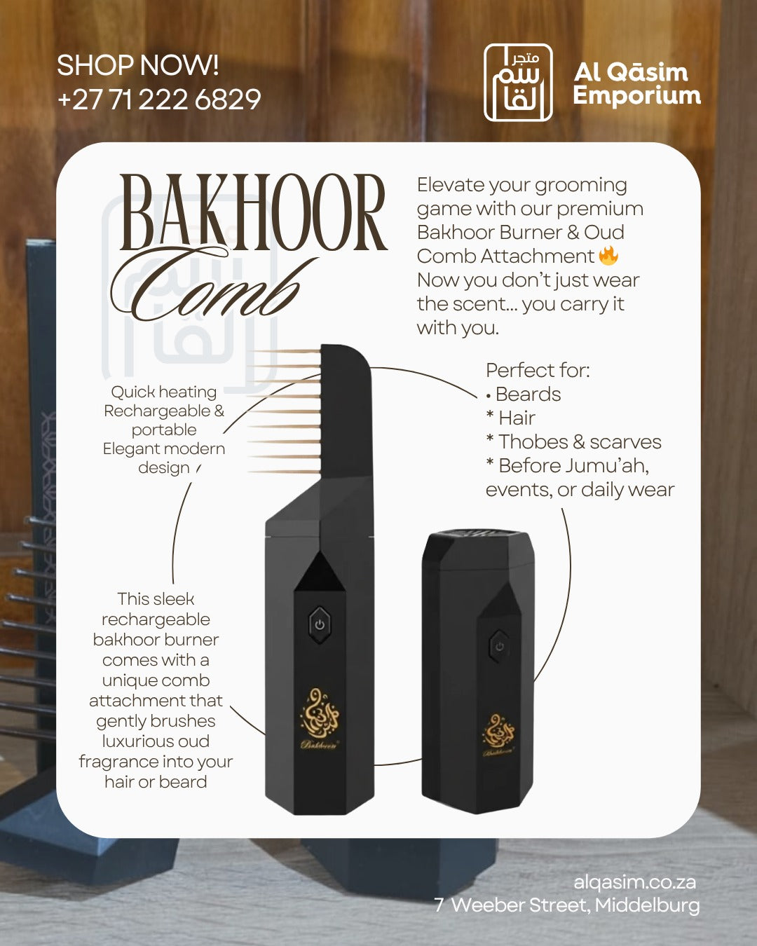 Comb Bakhoor Burner